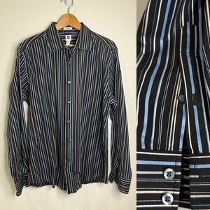 Gap Premium Stripe Button Up Dress Shirt (L)